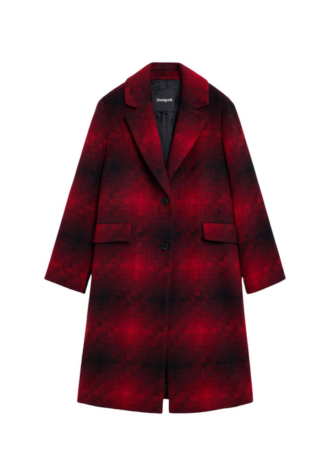 Manteau Desigual Coat Mumbai rouge femme