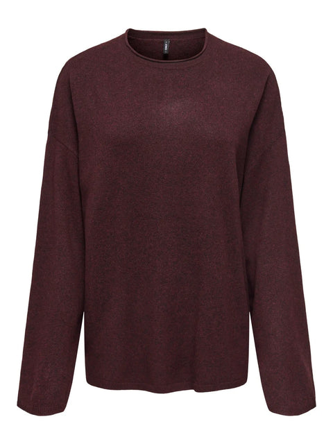 Pull Only bordeaux femme