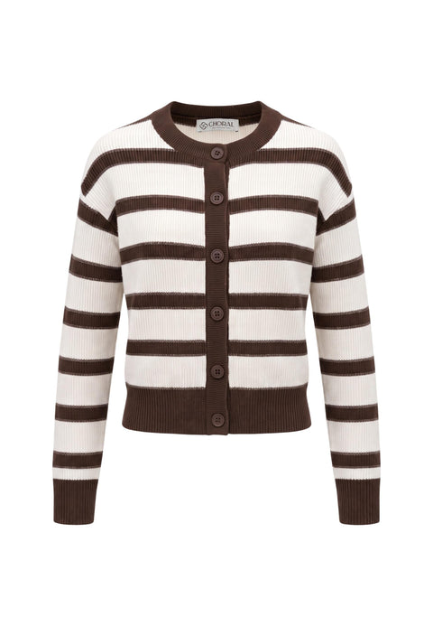 Cardigan Choral marron femme
