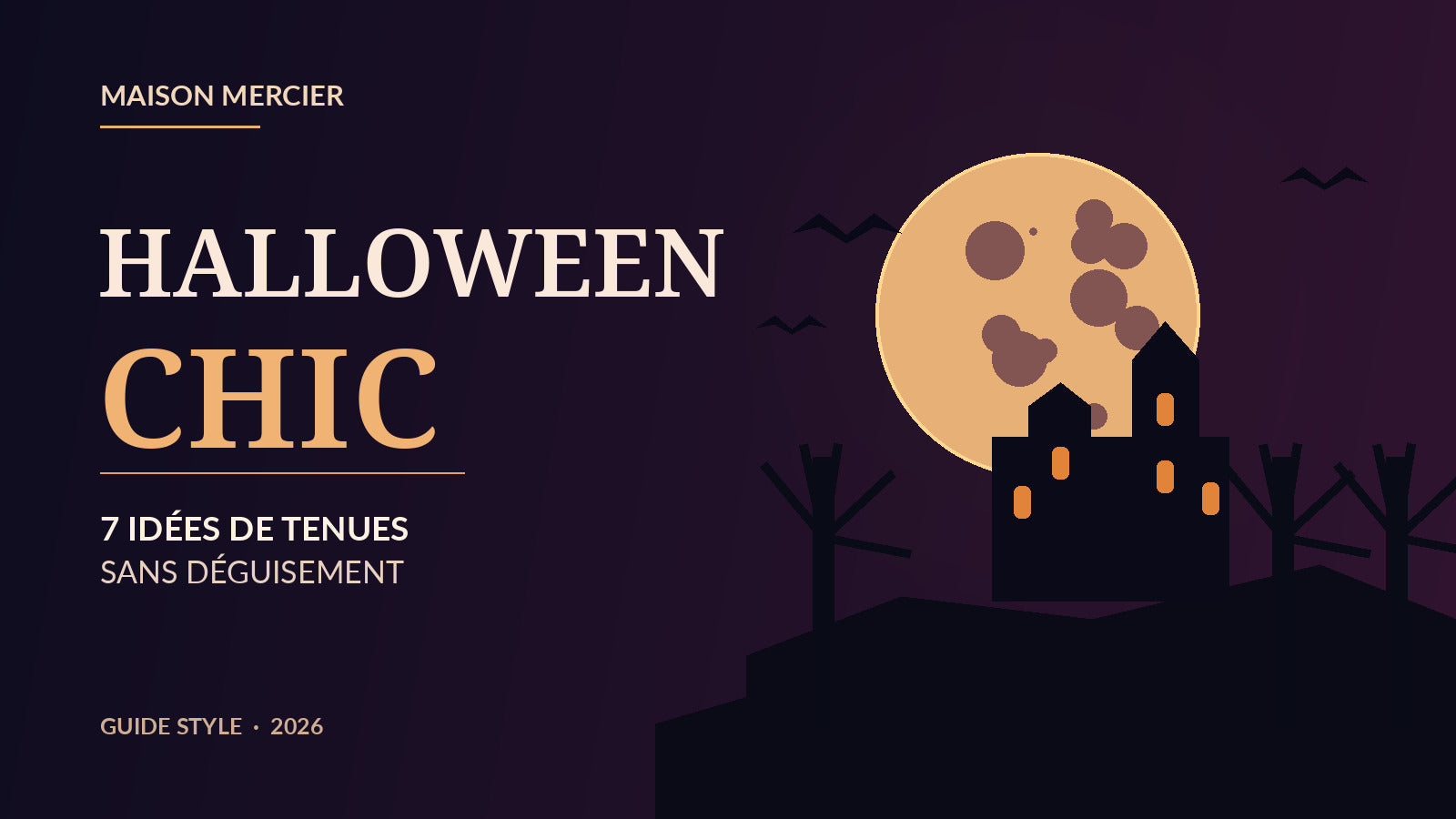 Halloween chic 2026 : sept looks élégants sans déguisement