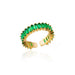 Bague ajustable avec un motif de croix finement détaillé, ajoutant une touche spirituelle et élégante, Maison Mercier.
