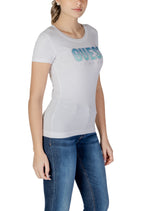 T-shirt Guess couleur blanc — vue 3