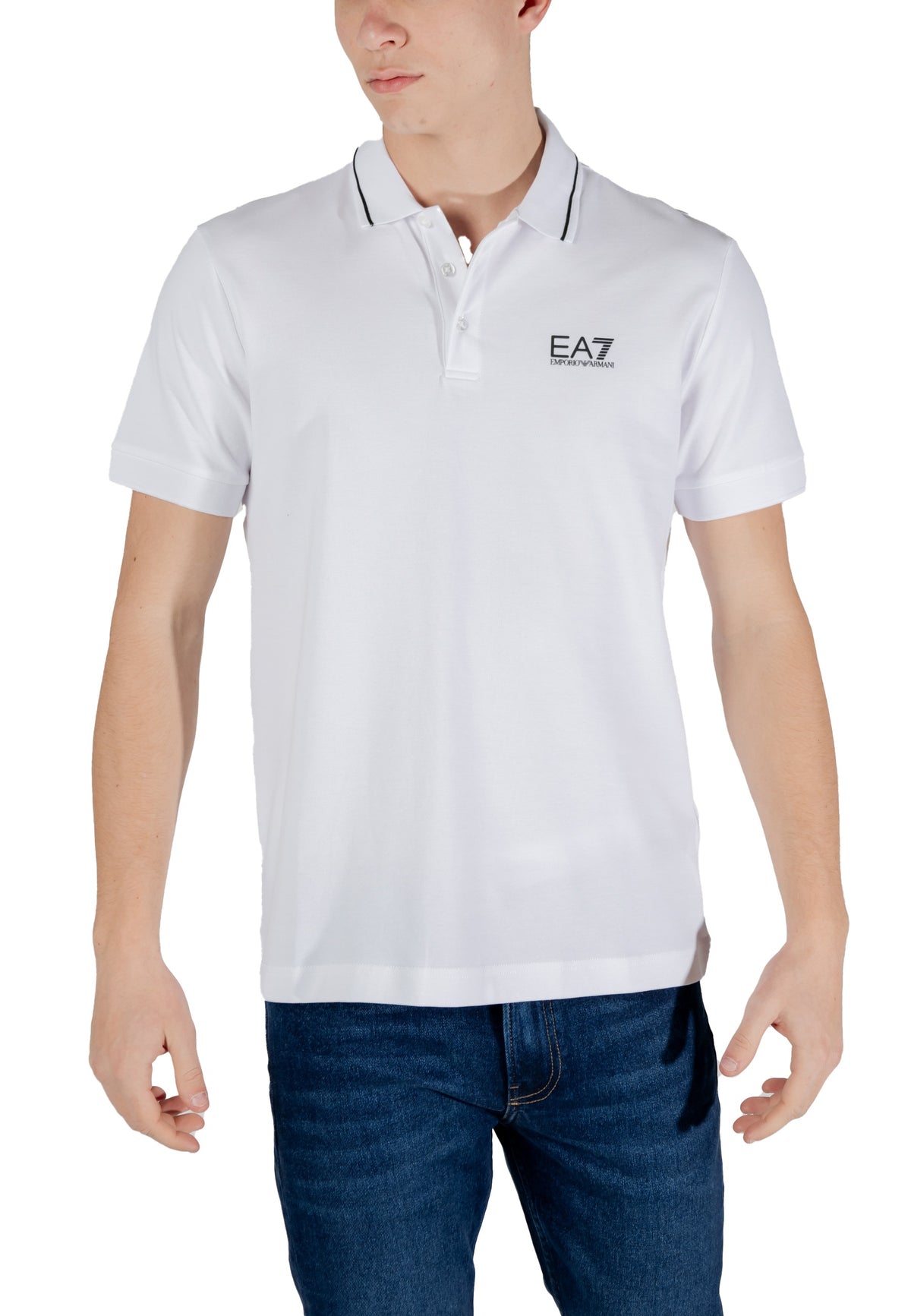 Polo Ea7 couleur blanc — vue 5