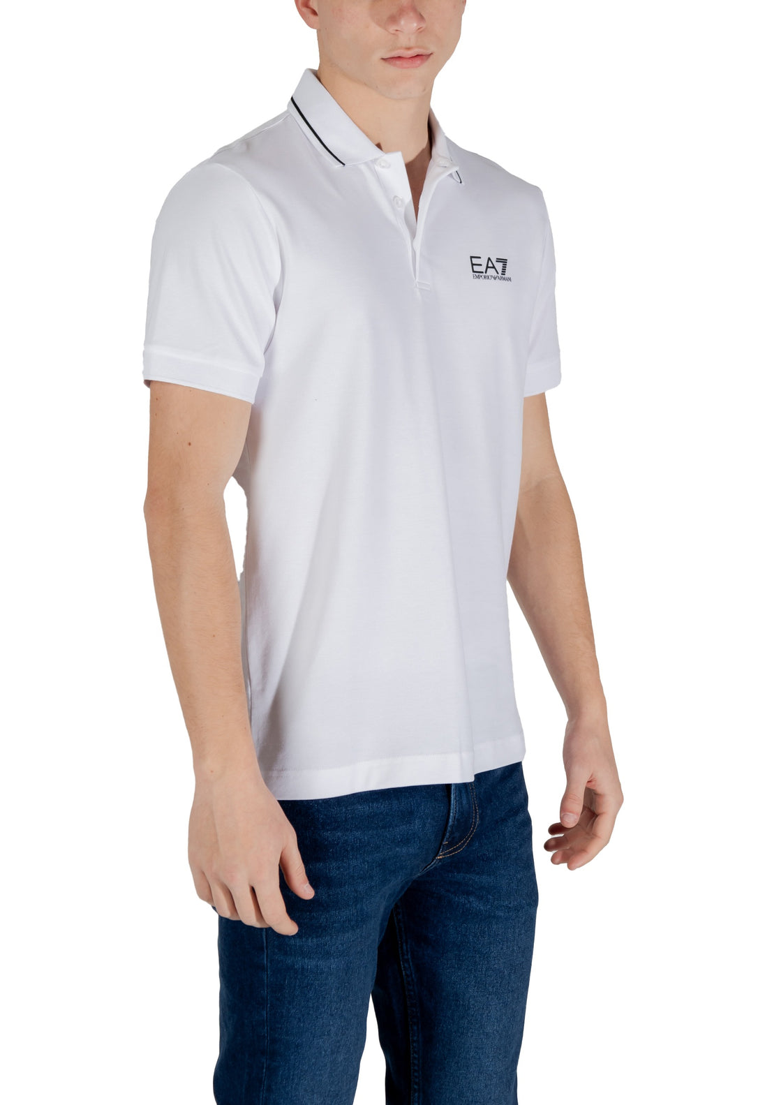 Polo Ea7 couleur blanc — vue 4