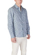Chemise Replay couleur bleu azur — vue 3