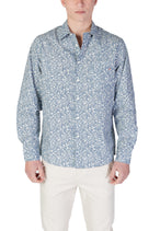Chemise Replay couleur bleu azur