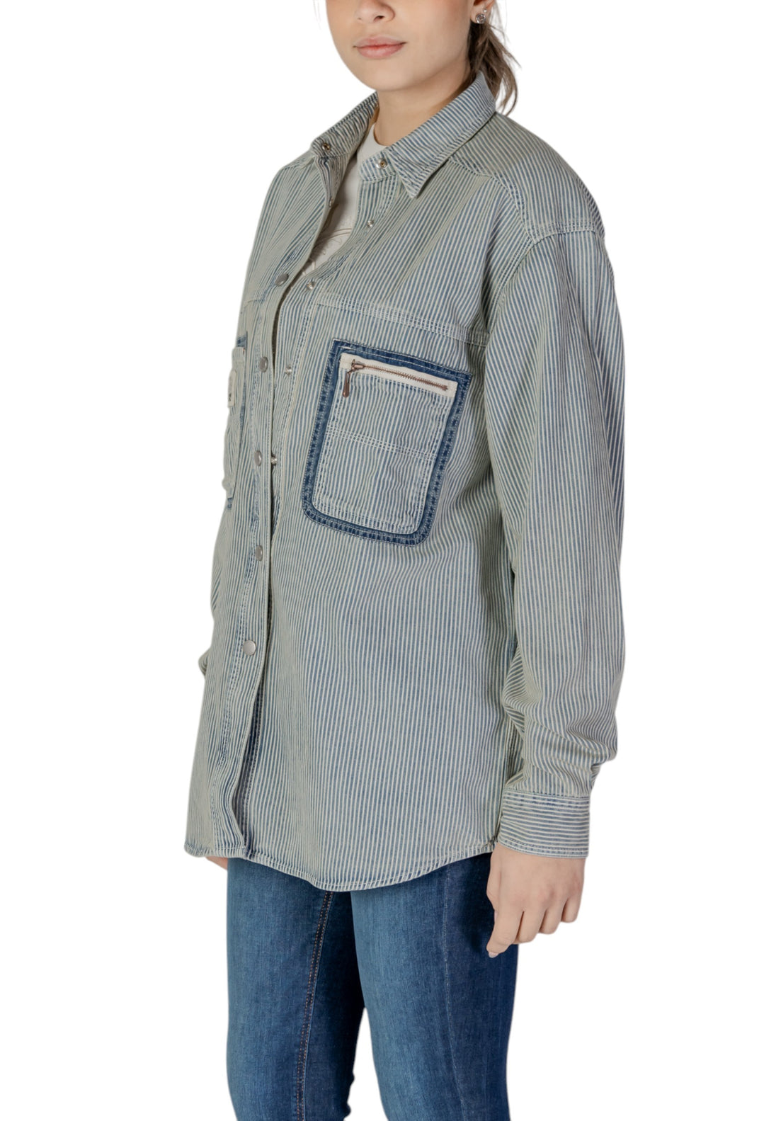 Chemise Replay couleur bleu — vue 2
