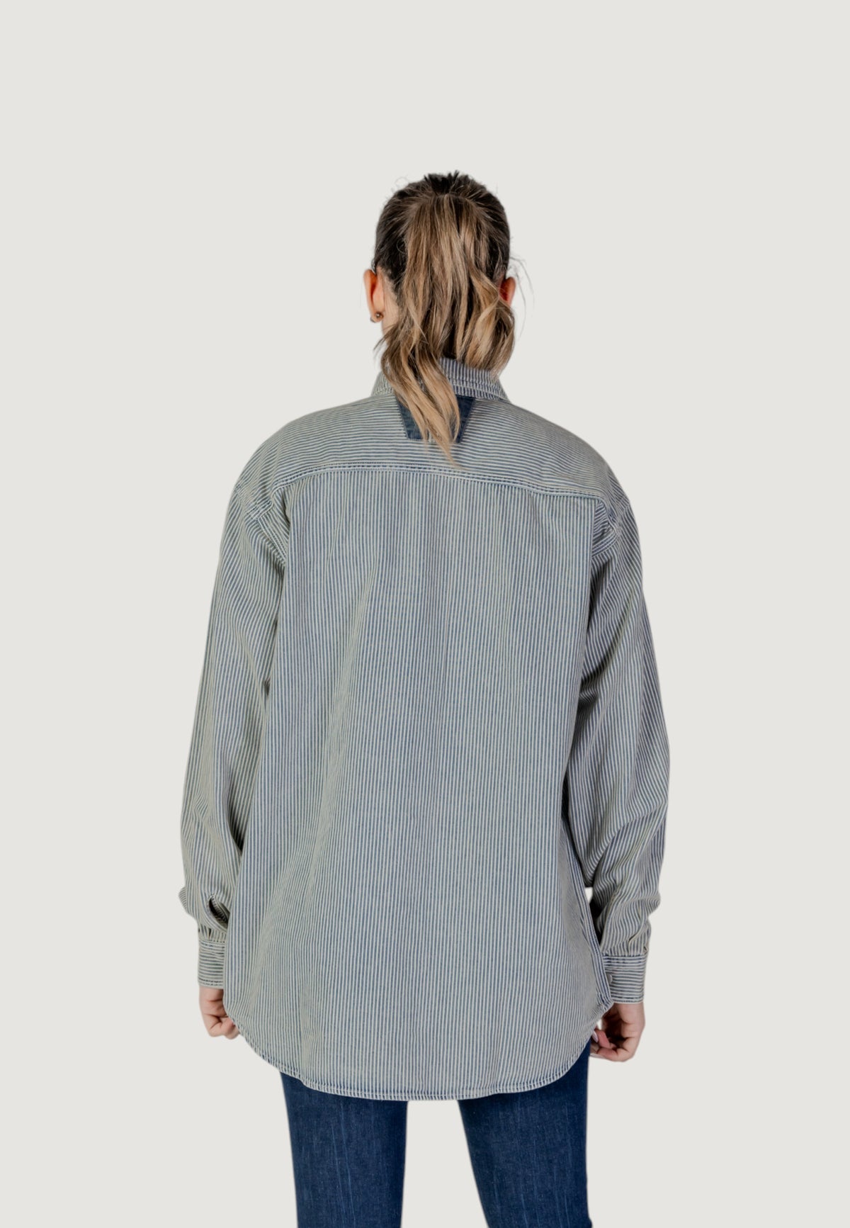 Chemise Replay couleur bleu — vue 5
