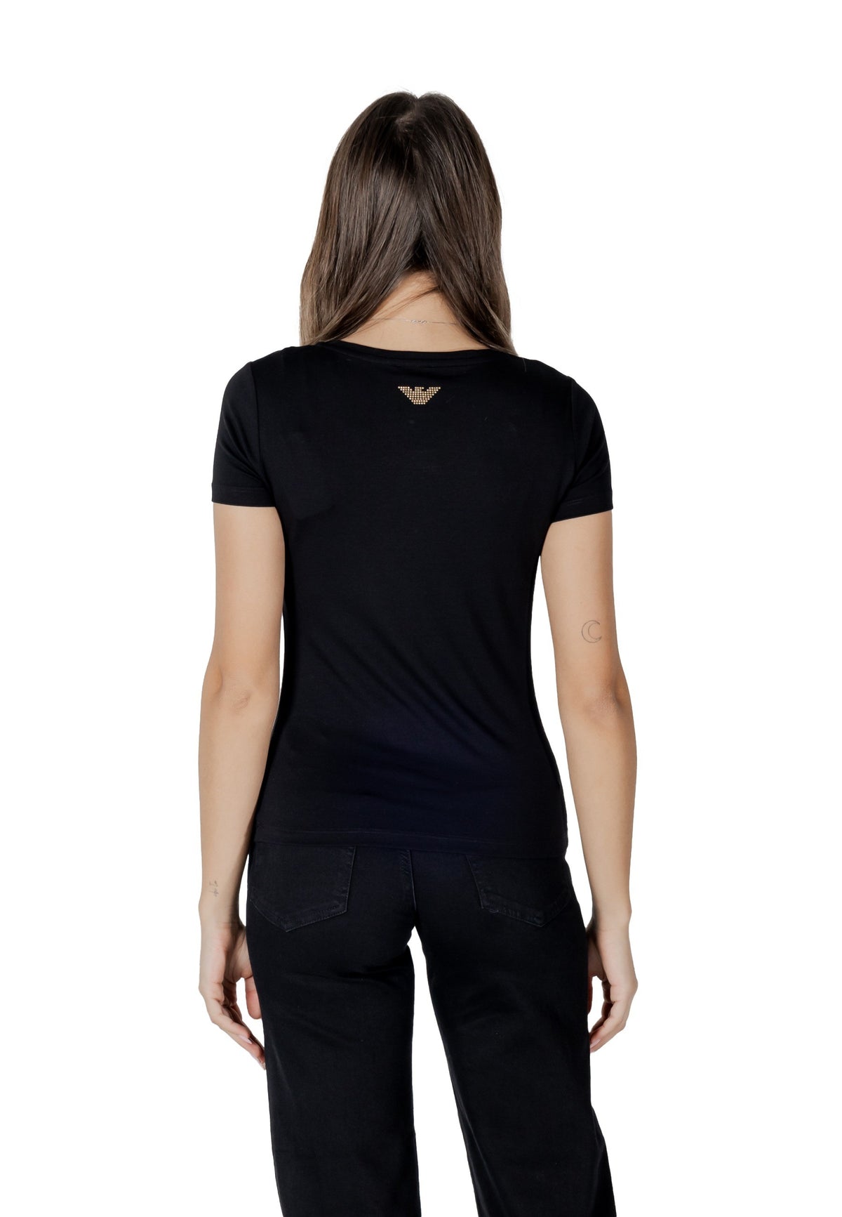 T-shirt Ea7 couleur noir — vue 2