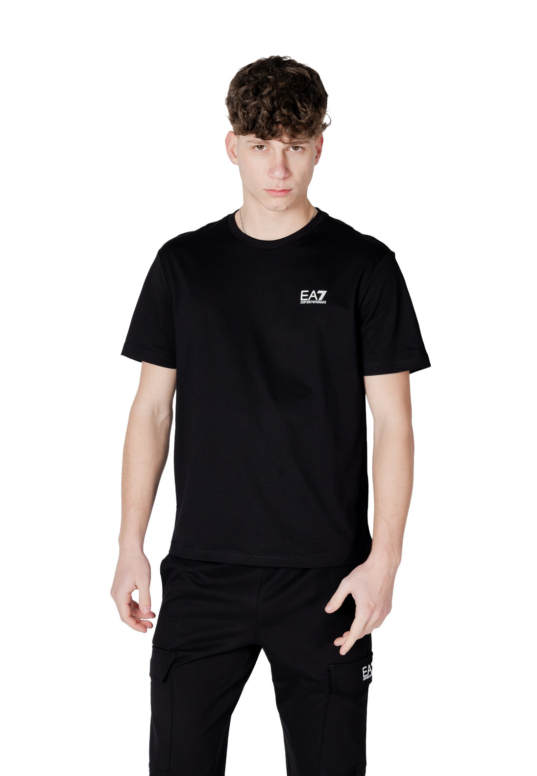 T-shirt Ea7 couleur noir — vue 5