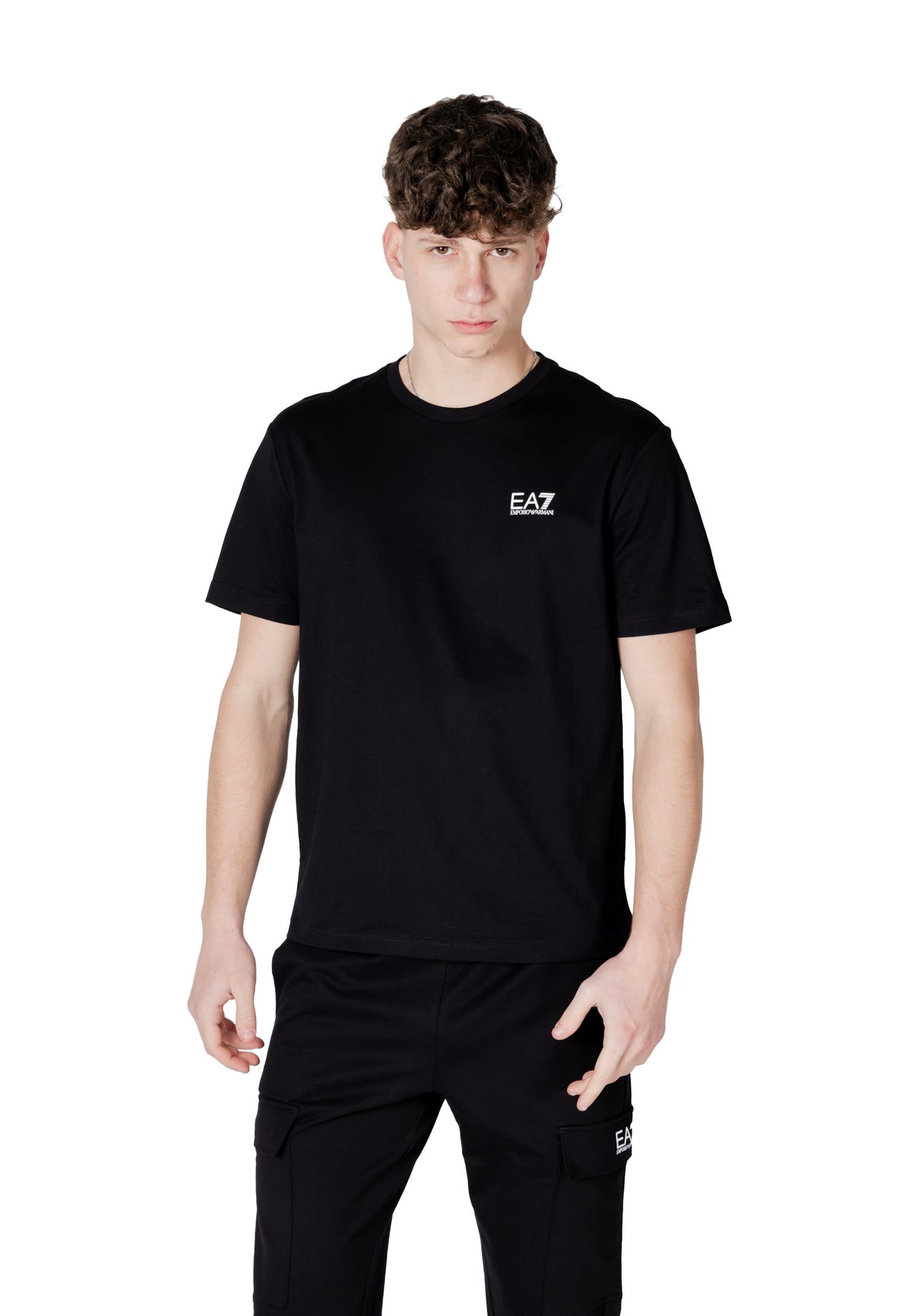 T-shirt Ea7 couleur noir — vue 5