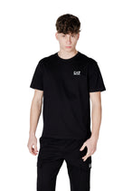 T-shirt Ea7 couleur noir — vue 5