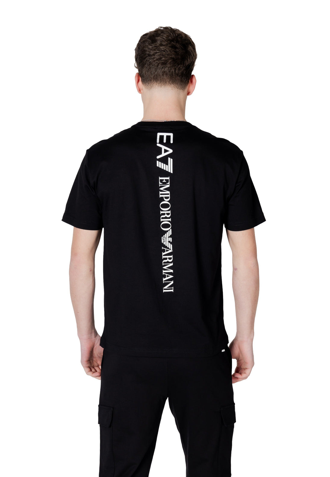 T-shirt Ea7 couleur noir — vue 2