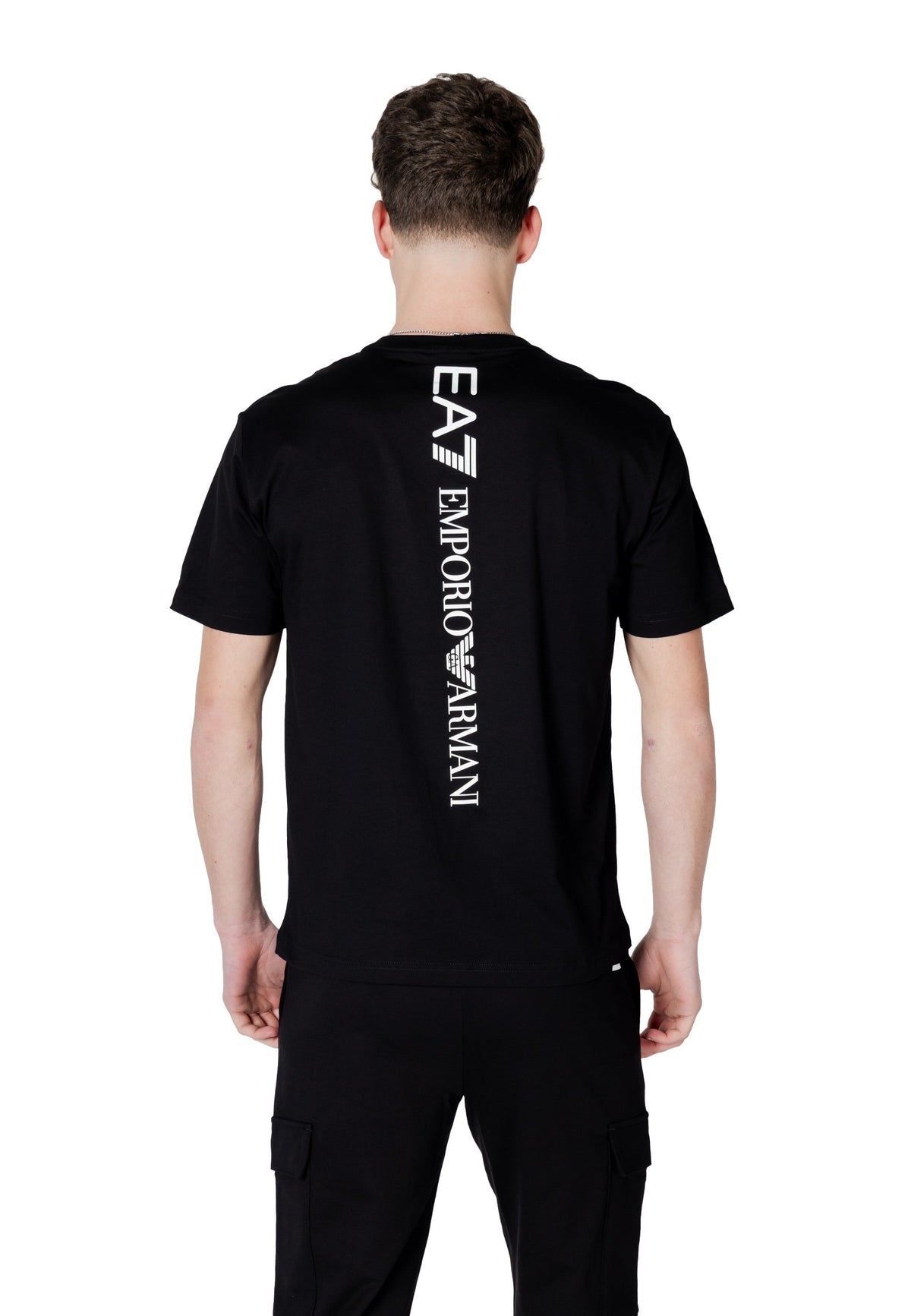T-shirt Ea7 couleur noir — vue 2