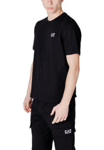 T-shirt Ea7 couleur noir — vue 4