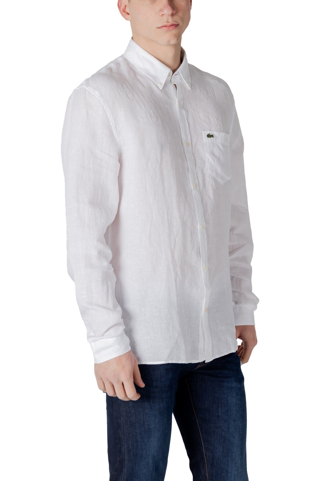 Chemise Lacoste couleur blanc — vue 3