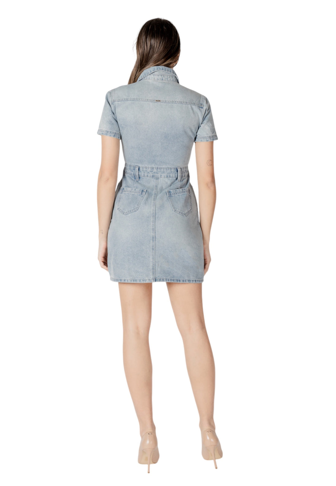 Robe Morgan De Toi couleur bleu azur — vue 2