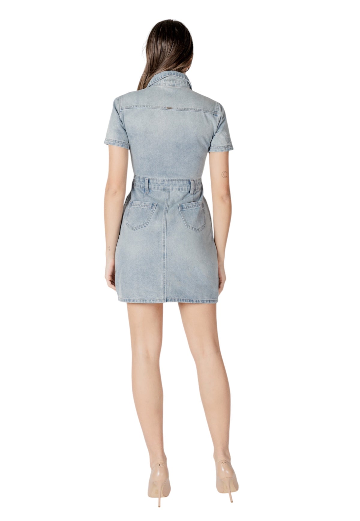 Robe Morgan De Toi couleur bleu azur — vue 2