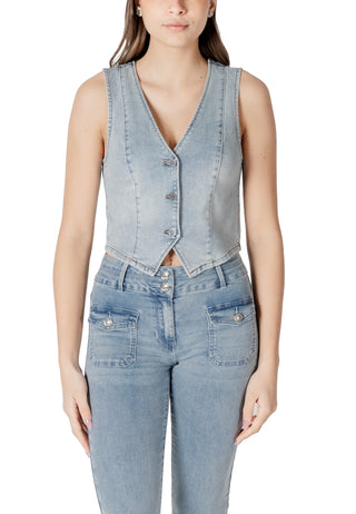 Gilet Morgan De Toi couleur bleu azur