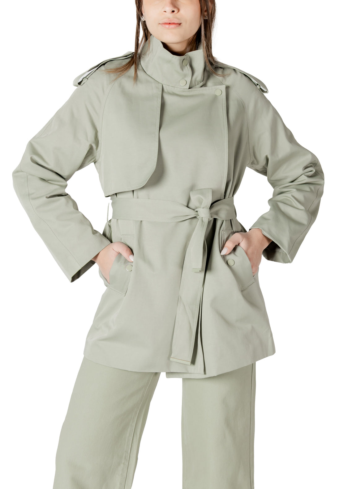 Veste Morgan De Toi couleur vert — vue 5