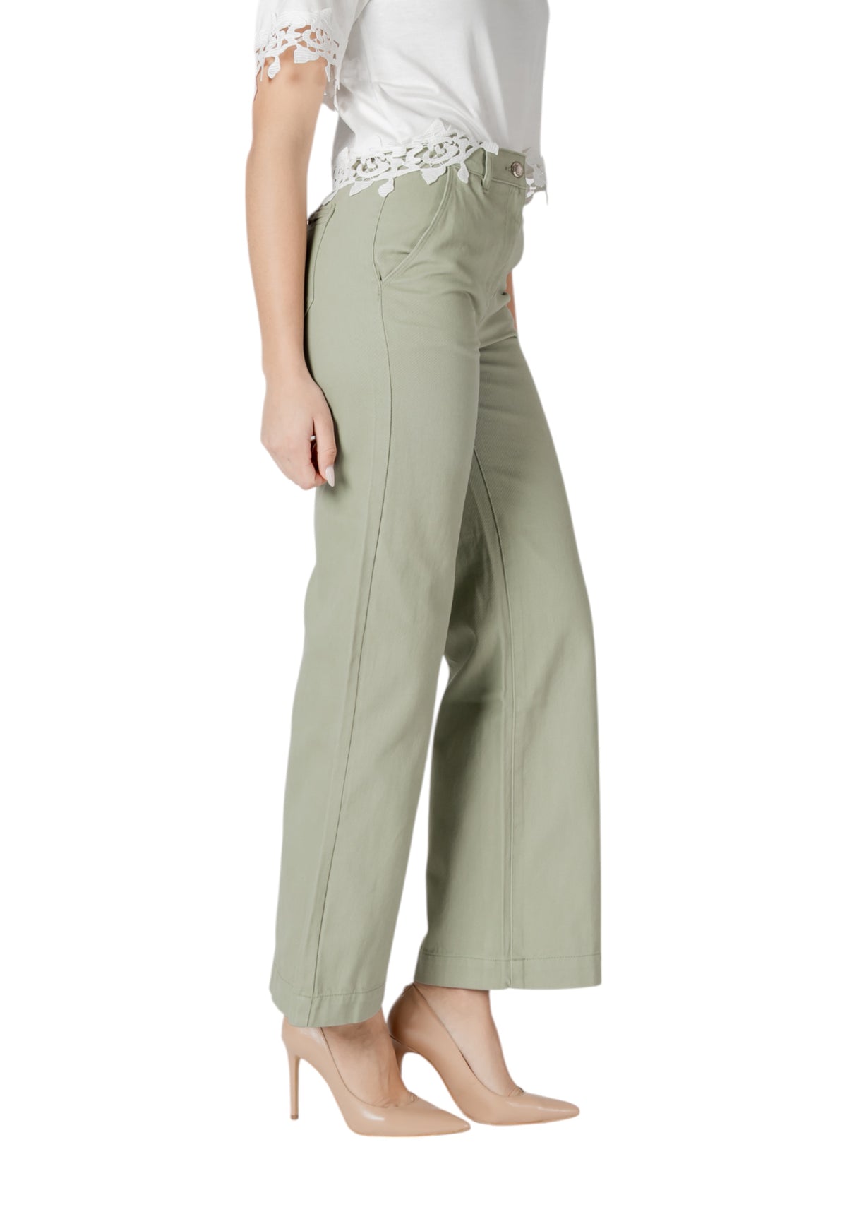 Pantalon Morgan De Toi couleur vert — vue 4