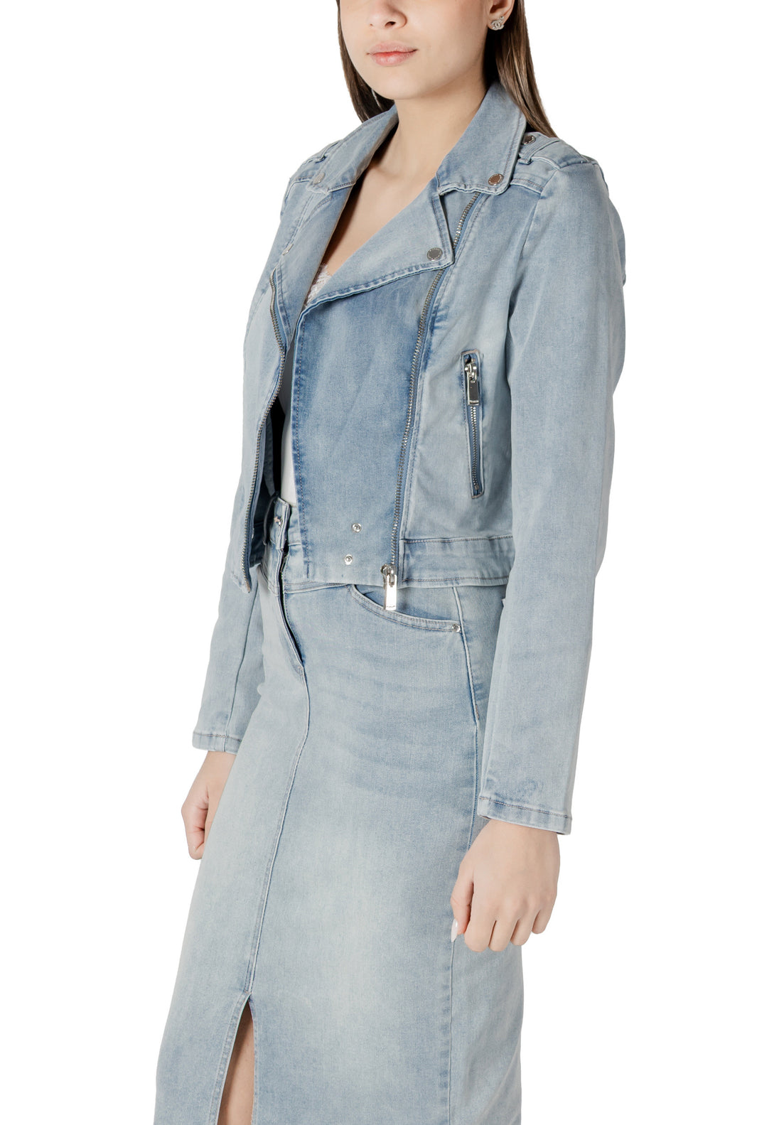 Veste Morgan De Toi couleur bleu azur — vue 3