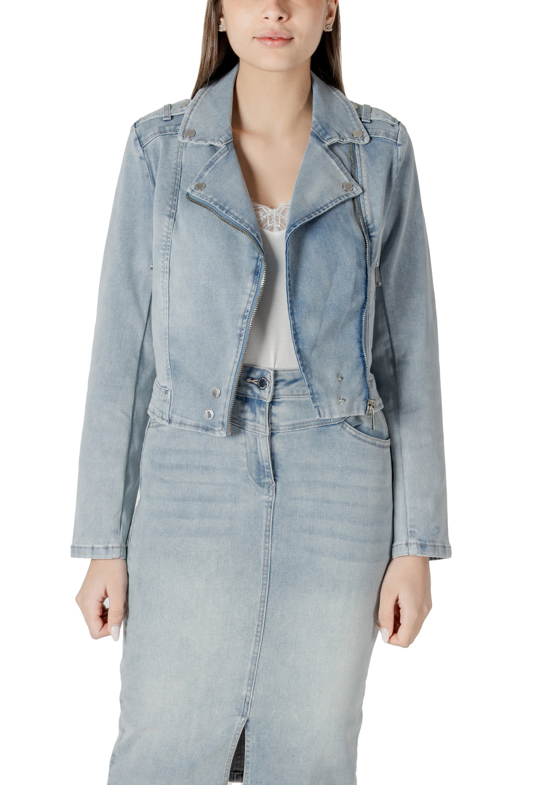 Veste Morgan De Toi couleur bleu azur — vue 5