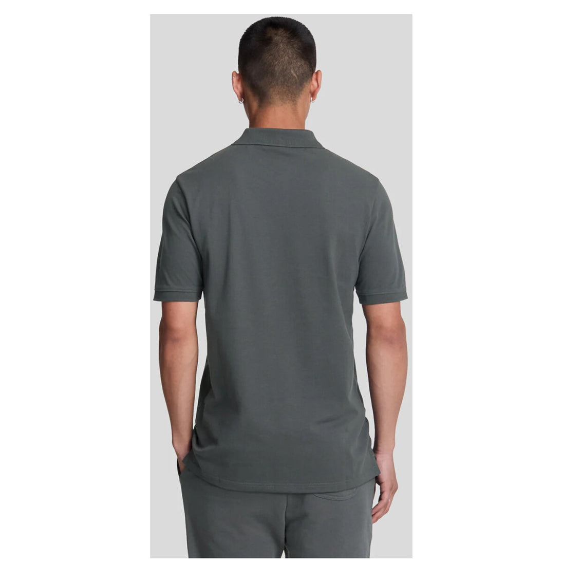 Polo Lyle & Scott couleur gris — vue 2