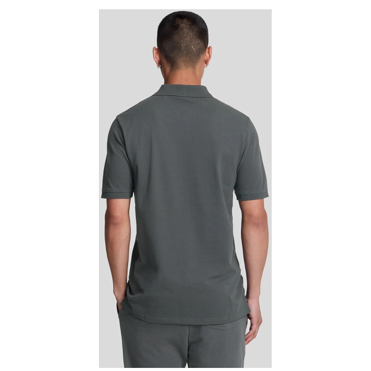 Polo Lyle & Scott couleur gris — vue 2