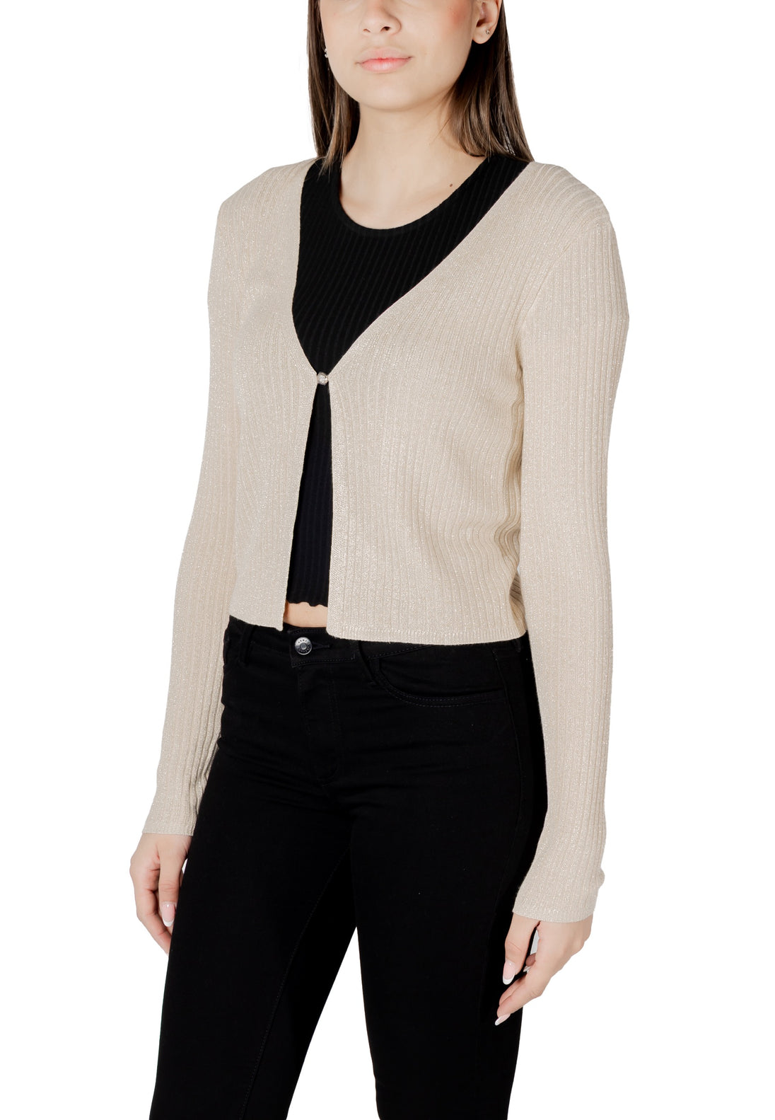 Cardigan Morgan De Toi couleur doré — vue 4