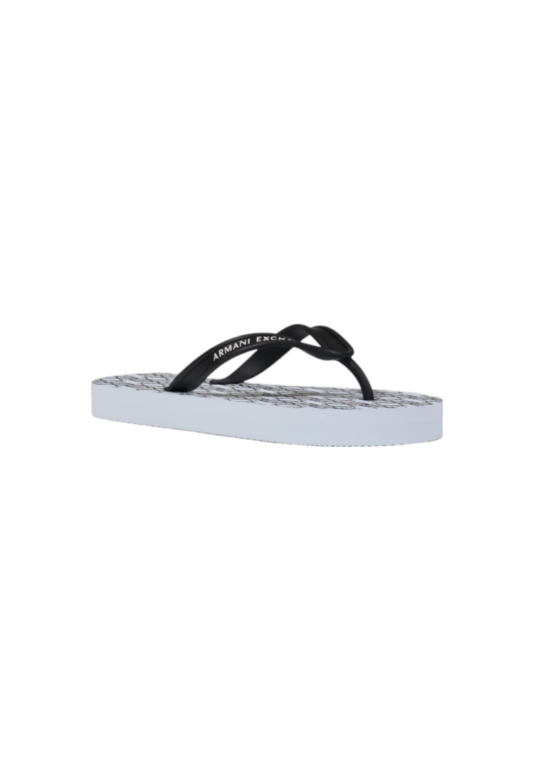 Tongs Armani Exchange couleur blanc — vue 2