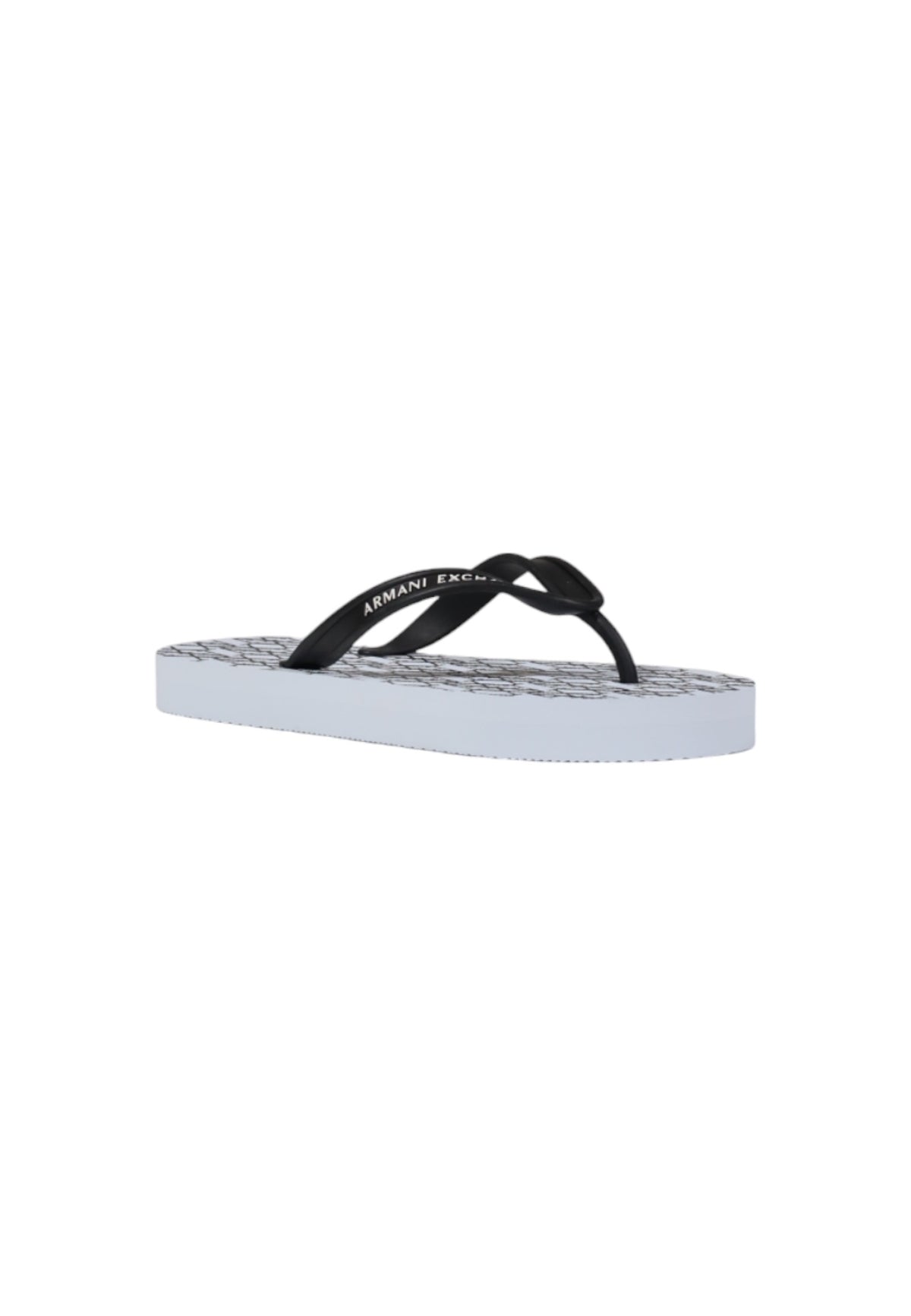 Tongs Armani Exchange couleur blanc — vue 2