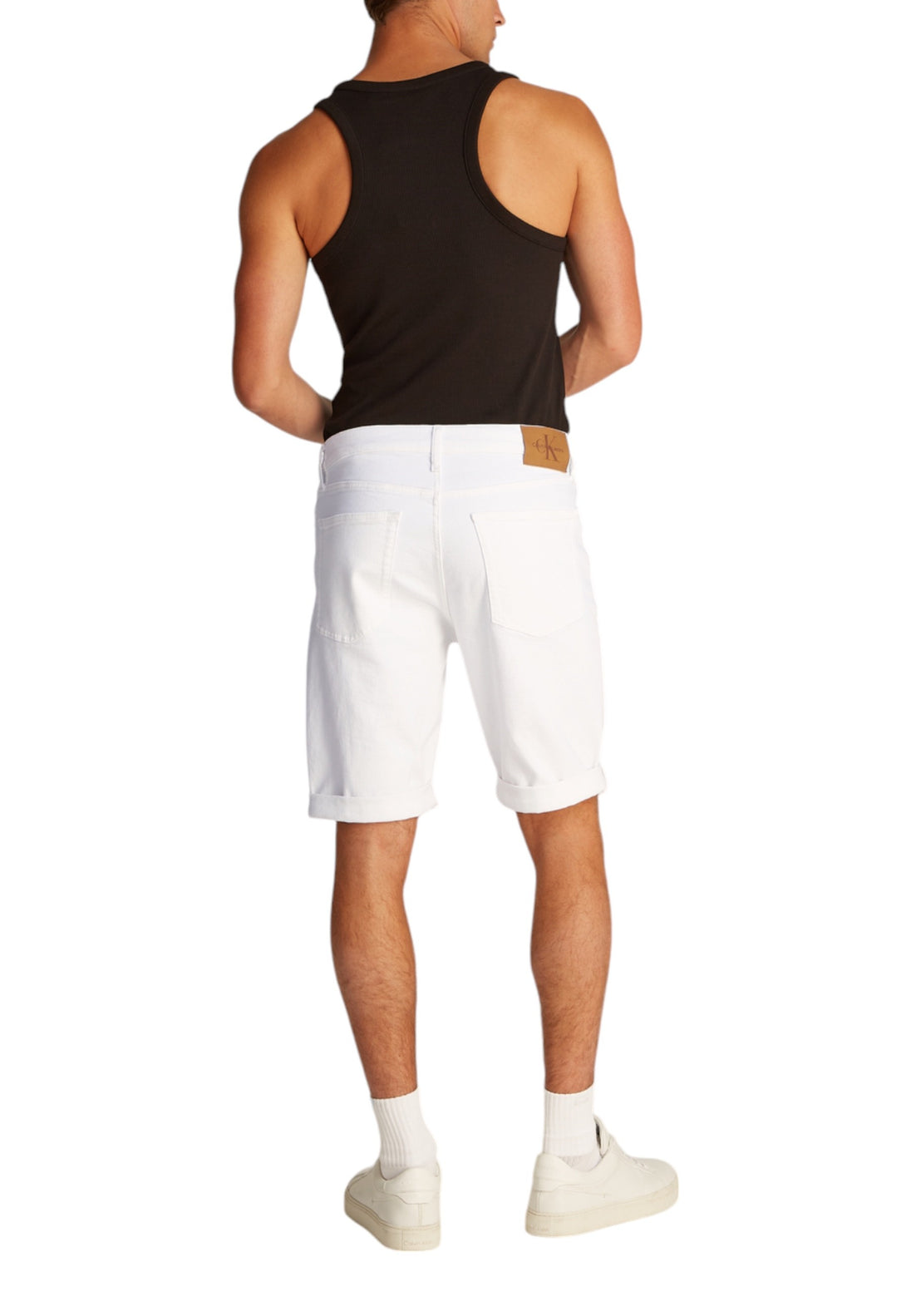 Bermuda Calvin Klein Jeans couleur blanc — vue 2