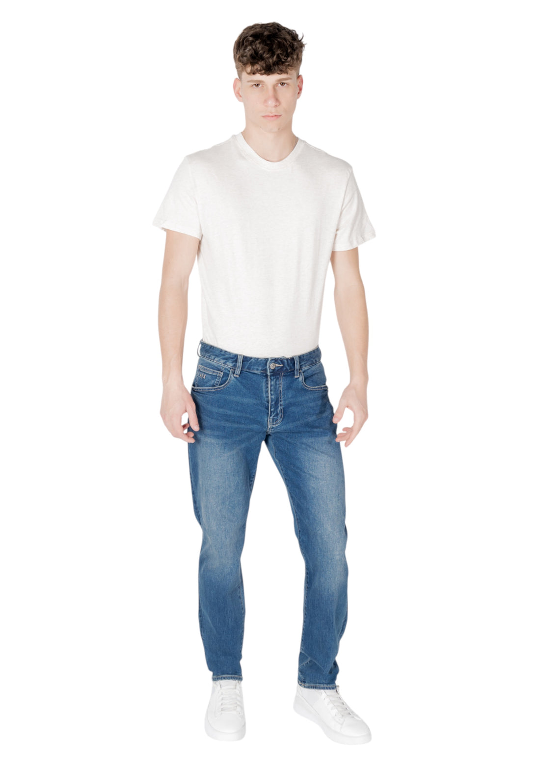 Jean Armani Exchange couleur bleu azur — vue 5