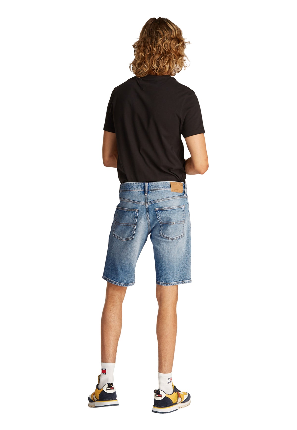 Bermuda Tommy Hilfiger Jeans couleur bleu azur — vue 2