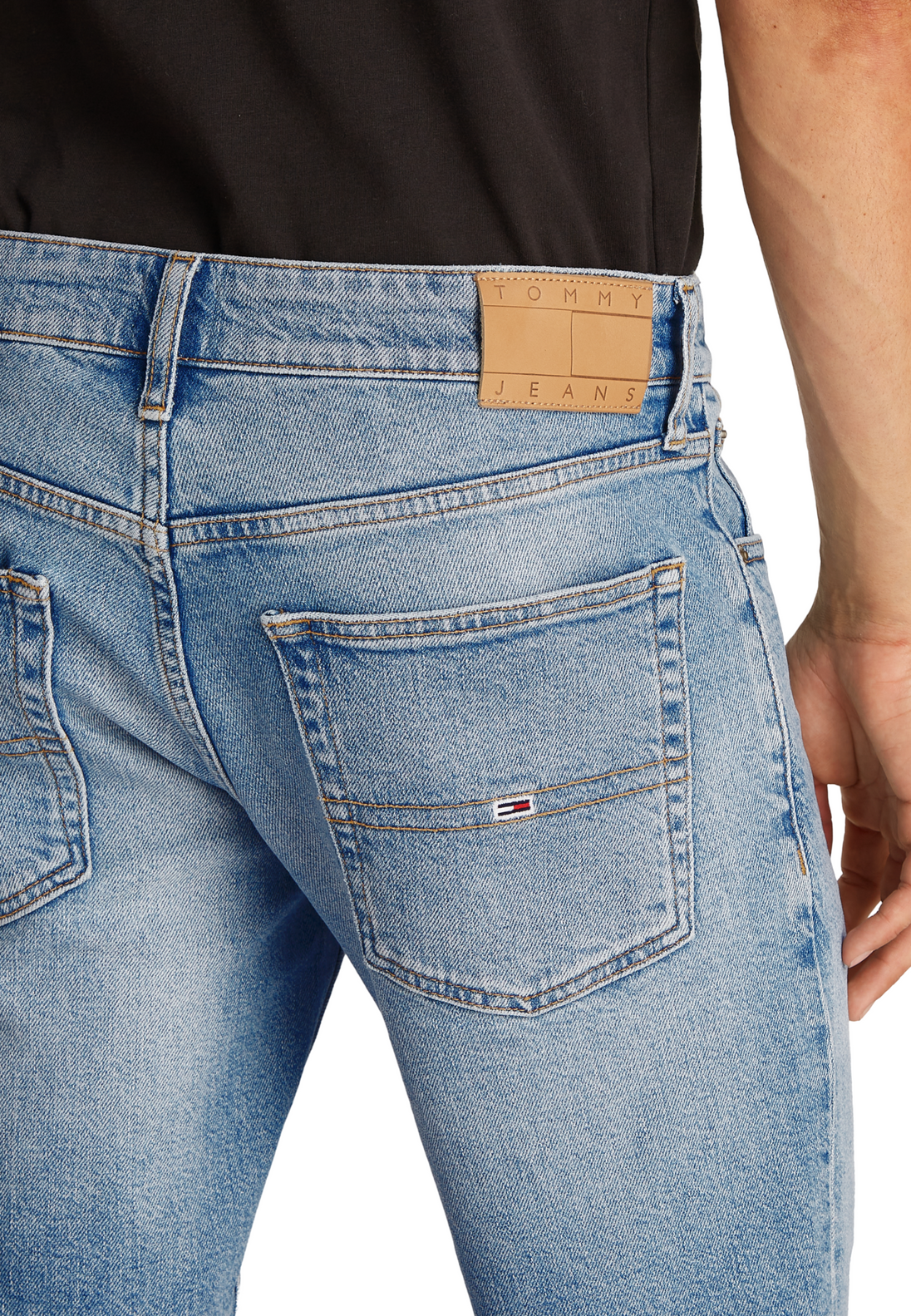 Bermuda Tommy Hilfiger Jeans couleur bleu azur — vue 4