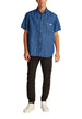 Chemise Calvin Klein Jeans couleur bleu azur — vue 3