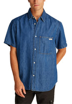 Chemise Calvin Klein Jeans couleur bleu azur