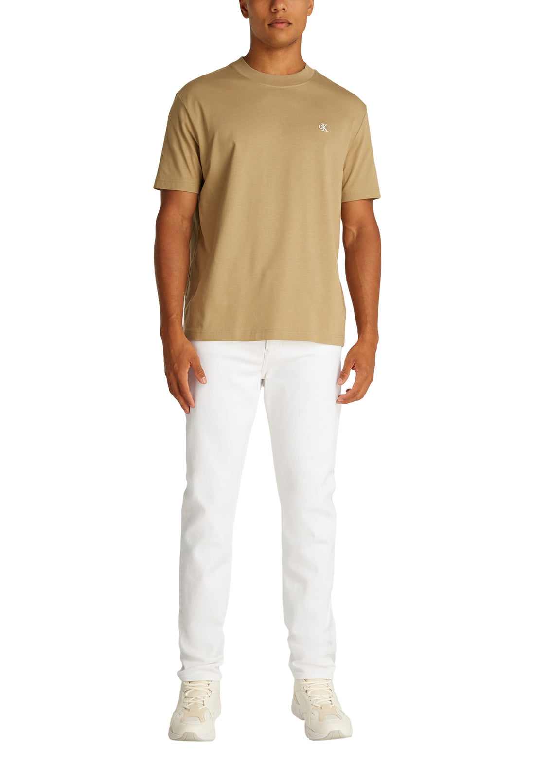 Jean Calvin Klein Jeans couleur blanc — vue 3
