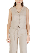 Gilet Only couleur beige