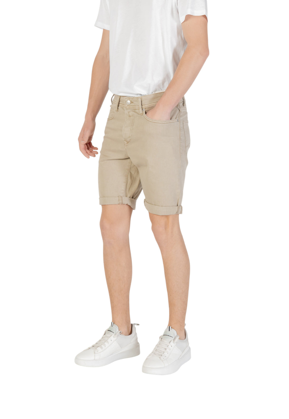 Bermuda Replay couleur beige — vue 3
