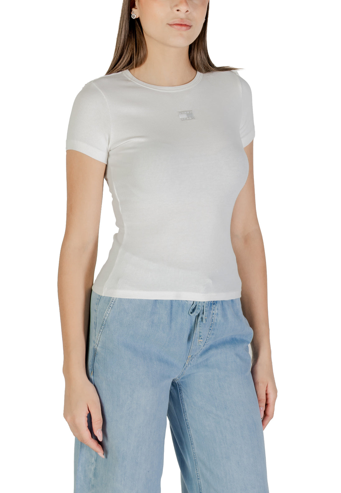 T-shirt Tommy Hilfiger Jeans couleur beige — vue 3
