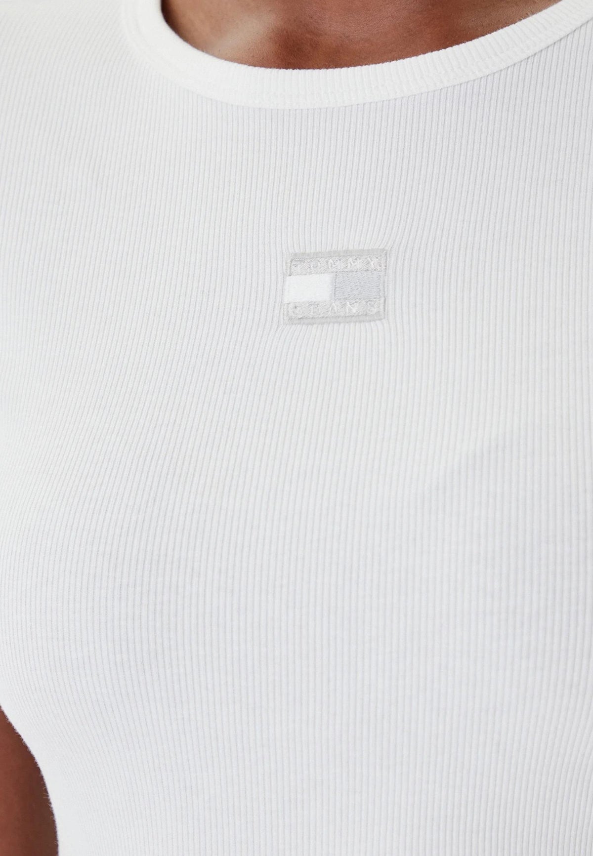T-shirt Tommy Hilfiger Jeans couleur beige — vue 4