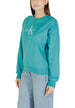 Sweat Calvin Klein Jeans couleur bleu azur — vue 4