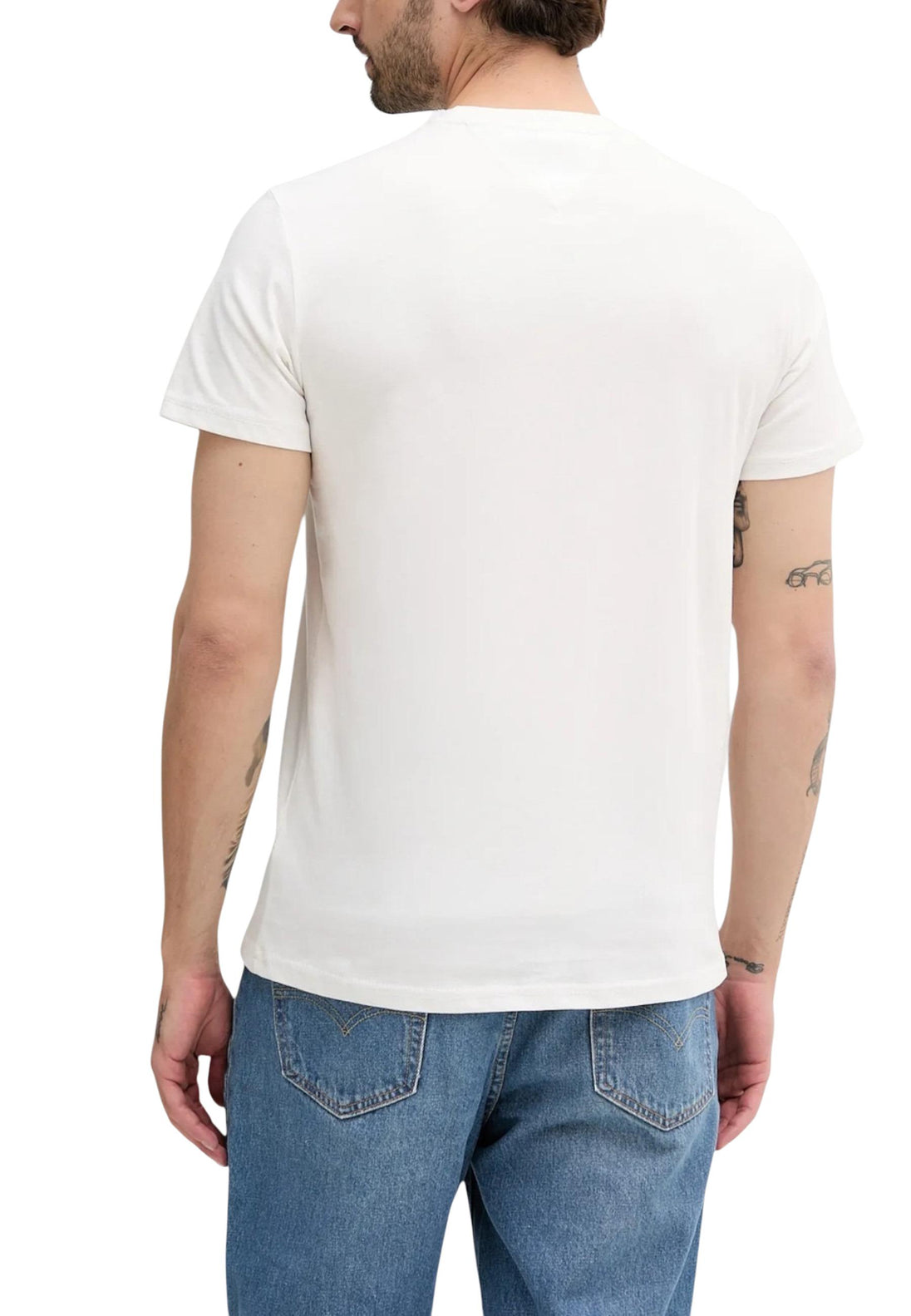 T-shirt Tommy Hilfiger Jeans couleur beige — vue 4