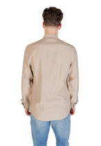 Chemise Antony Morato couleur beige — vue 2