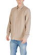 Chemise Antony Morato couleur beige — vue 4