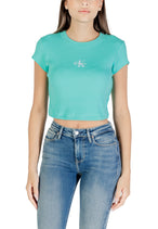 Top Calvin Klein Jeans couleur turquoise