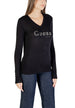 Pull Guess couleur noir — vue 3