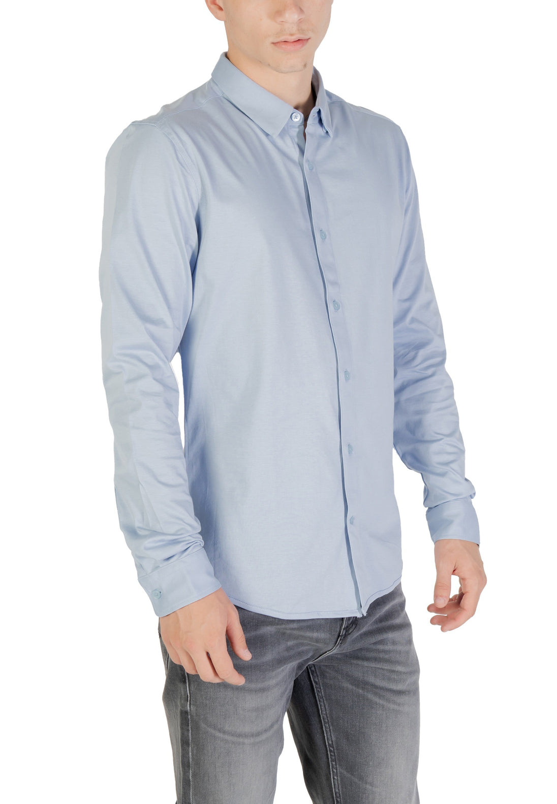 Chemise Only & Sons couleur bleu azur — vue 3